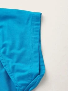 SHEIN Backless Batwing Sleeve Solid Tee
   SKU: sw2203027187889428      
          (1300 Reviews)... | SHEIN