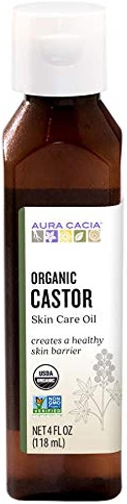 Aura Cacia Organic Skin Care Oil, Castor, 4 Fluid Ounce | Amazon (US)