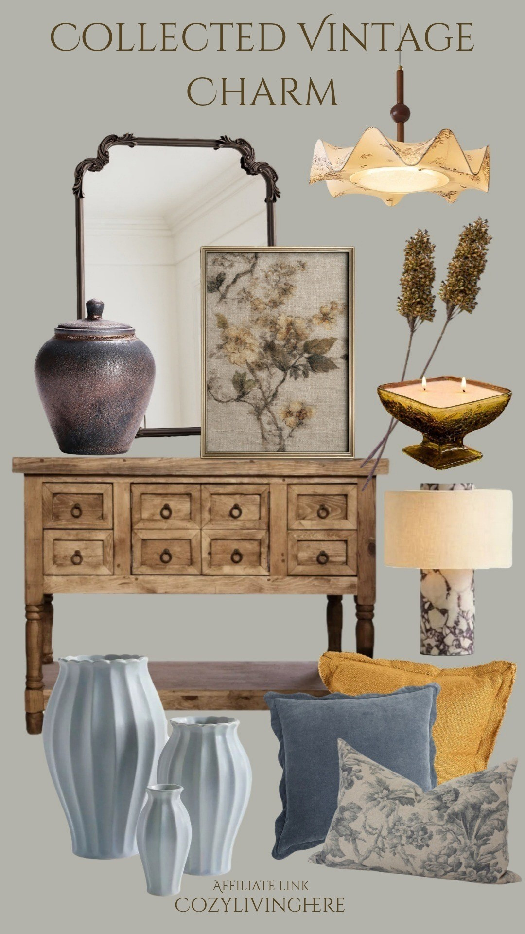 Collected vintage charm with warm lighting, soft florals, and timeless textures. These are the pieces that make a home feel cozy, layered, and lived in. 🤎✨ #LTKHome

#LTKHome #LTKU