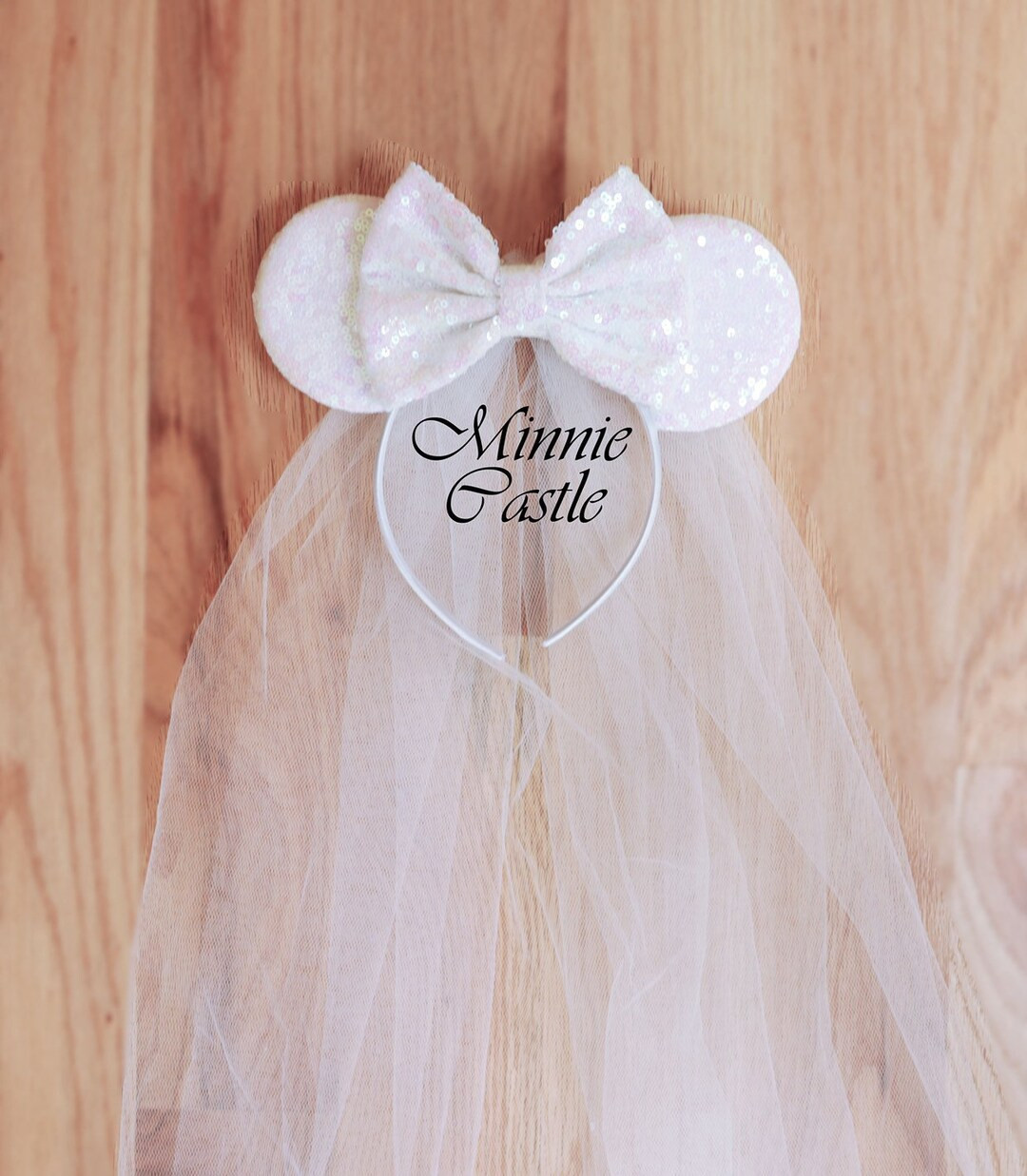 Bride Minnie Ears, Bride Mickey Ears With Veil , Bride Ears, White Bride Mouse Ears Headband, Hon... | Etsy (US)