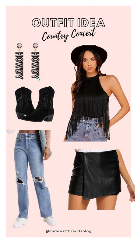 Country concert, rodeo outfit, western outfit, concert outfit ideas, fringe, western boots

#LTKunder50 #LTKFestival #LTKstyletip