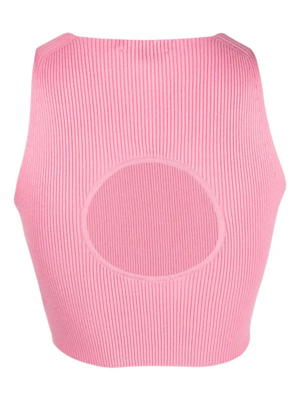 Geripptes Oberteil mit Cut-Out | Farfetch Global