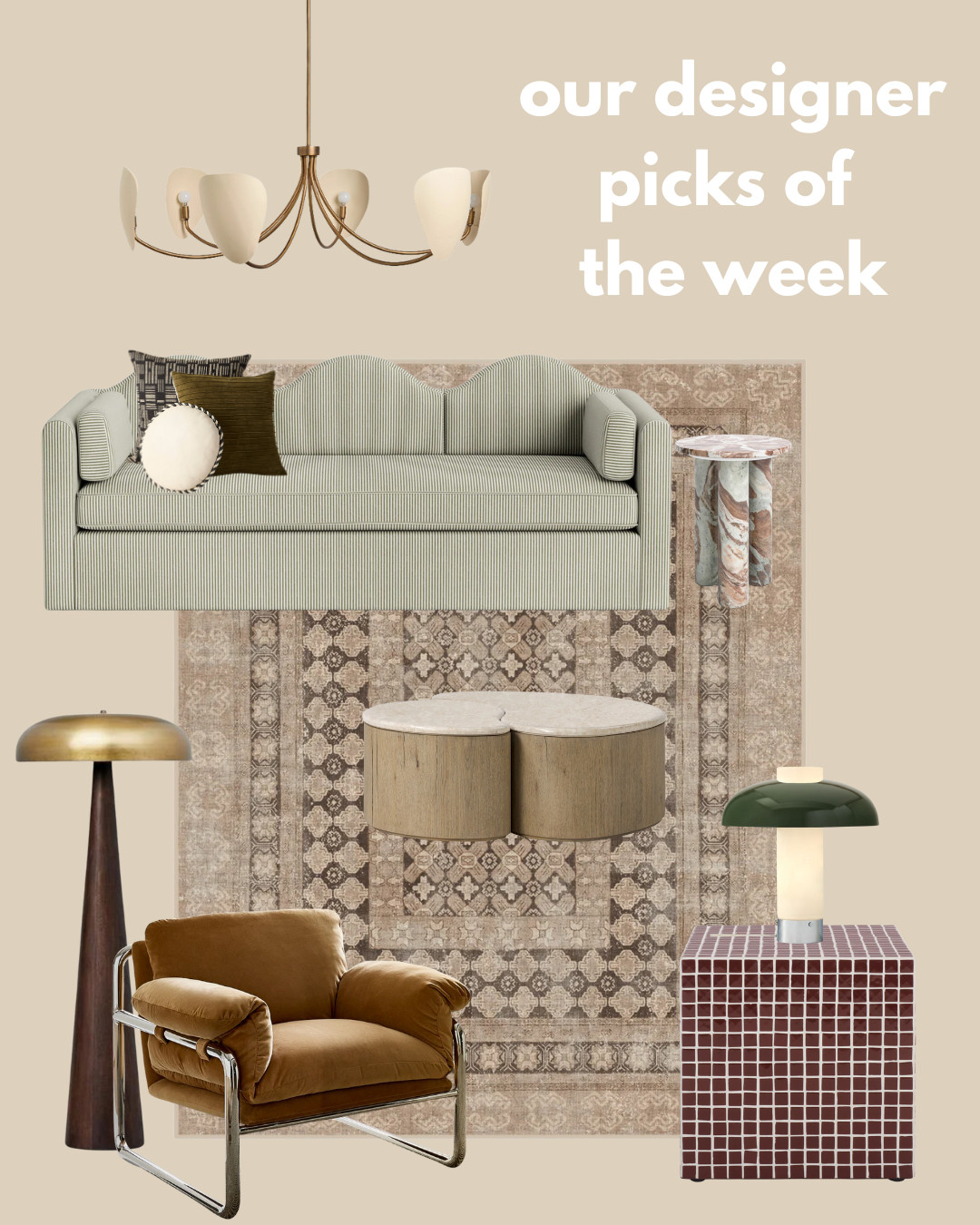 Designer picks of the week are here ✨ A little roundup of what’s inspiring us, what we’re sourcing, and the pieces we can’t stop talking about. 

 #LTKHome