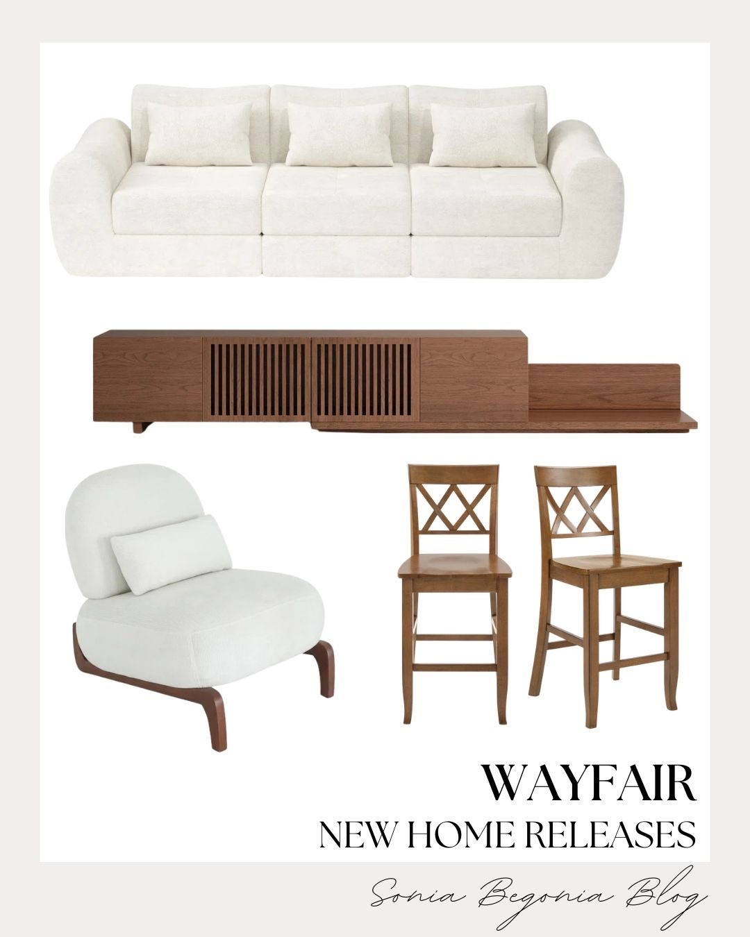🛋️ Transform your living space with these gorgeous new home arrivals from Wayfair! This collection beautifully blends cozy cream upholstery with rich, warm wood tones to create an inviting, modern aesthetic. 🪵
I love how the structured wooden media console pairs effortlessly with the plush white sofa and unique accent chair. It is the perfect lineup to instantly elevate your living room style! ✨
#WayfairFinds #HomeDecor #LivingRoomInspo #InteriorDesign #ModernHome #FurnitureDesign #HomeInspiration #WayfairHome

#LTKHome