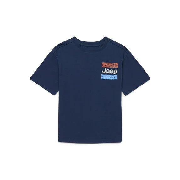 Jeep Boys Retro Tee with Short Sleeves, Sizes 4-18 - Walmart.com | Walmart (US)