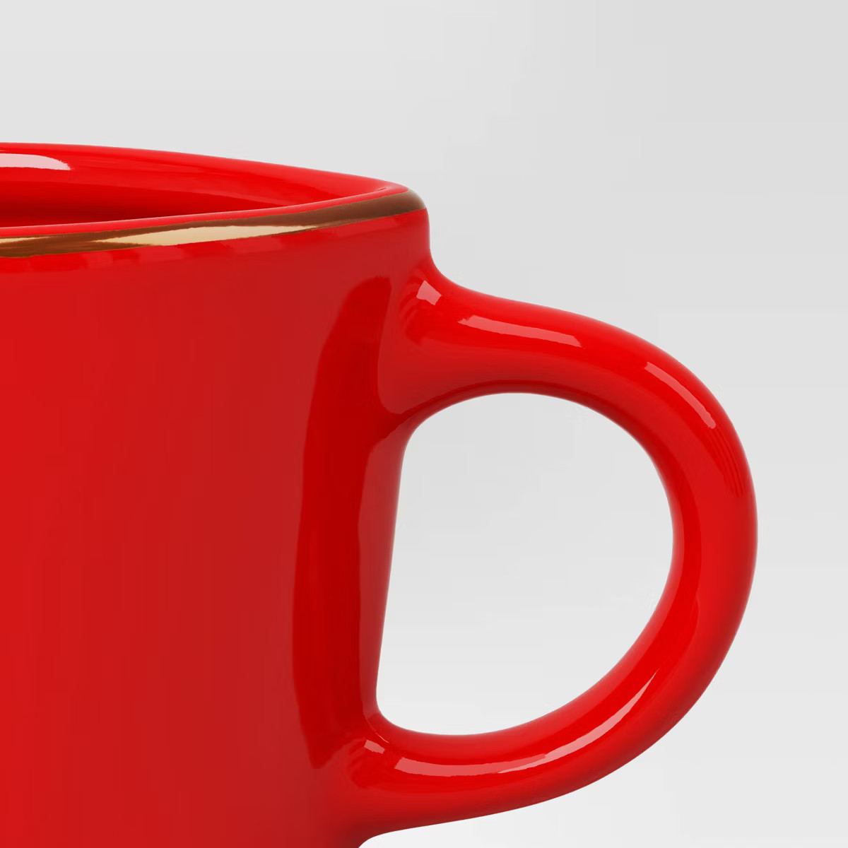 15.5 fl oz Stoneware Figural Heart Shape Mug Red - Threshold™ | Target