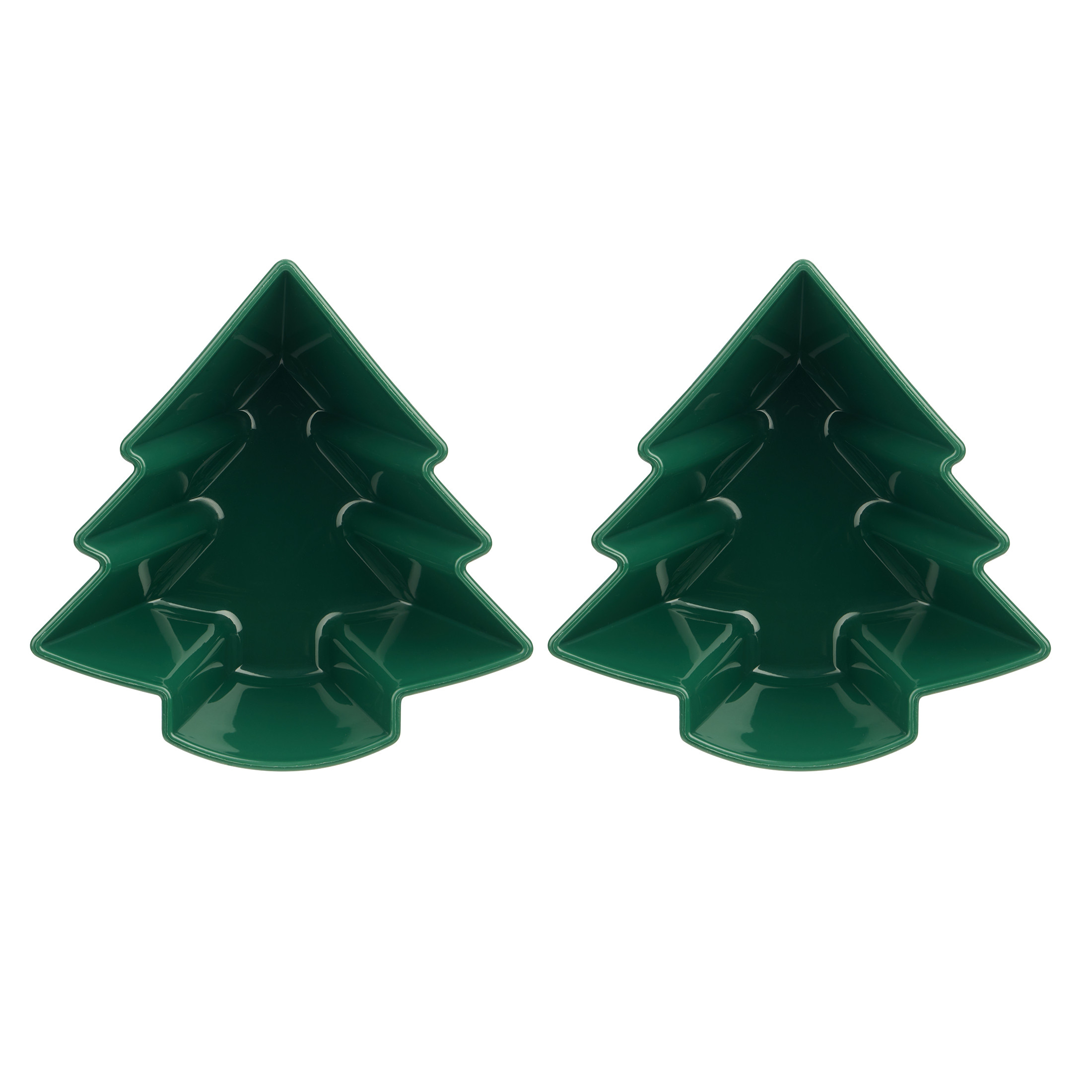 Holiday Time 2 Piece Prep and Candy Bowl Set, Evergreen Tree, Green | Walmart (US)