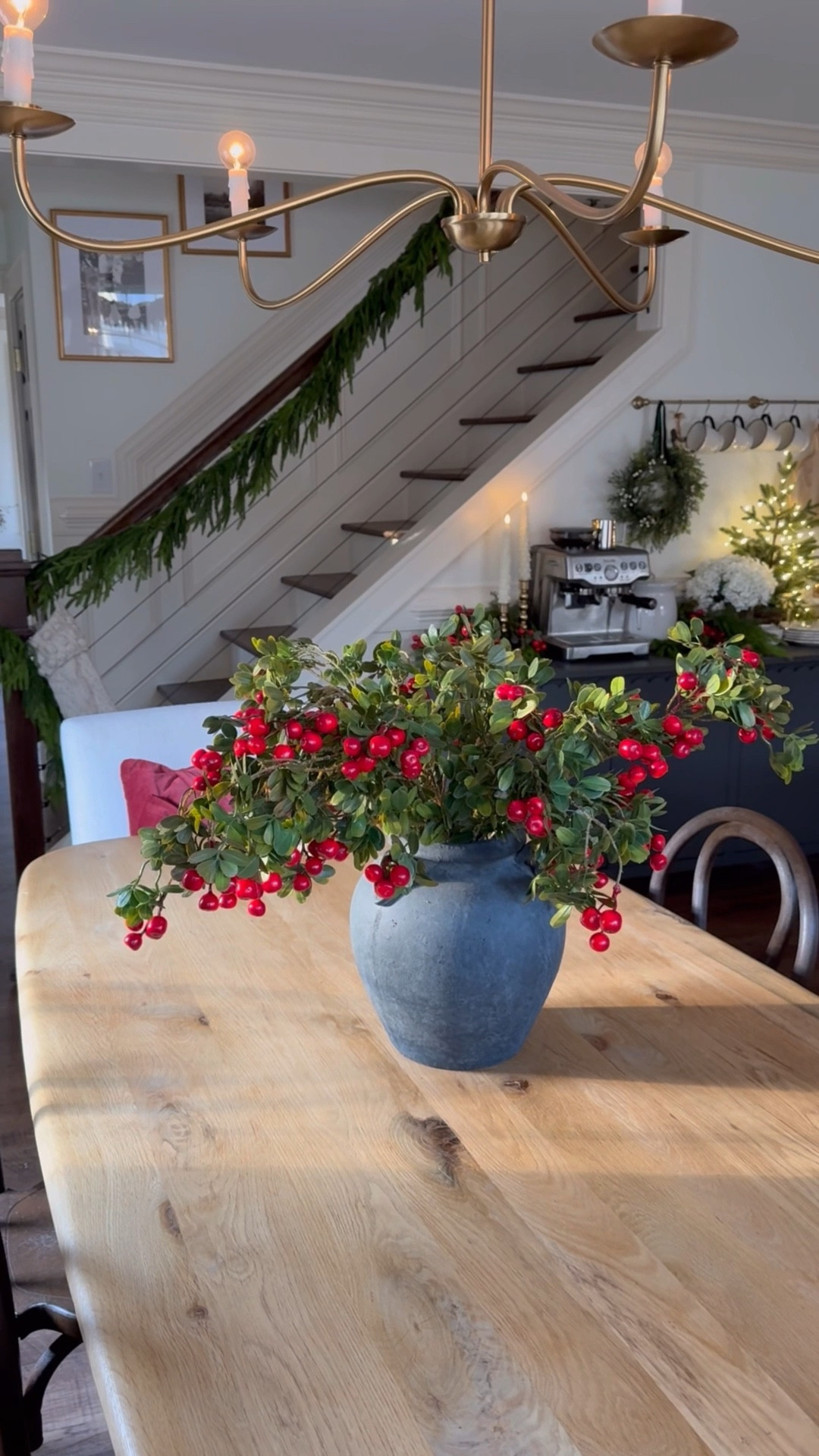 @shopinteriordelights has the best holiday arrangements!!! This arrangement comes with the vase and six of these beautiful stems! I am so thrilled with the quality!!! They are beautiful! 

#LTKHome #LTKSeasonal #LTKHoliday