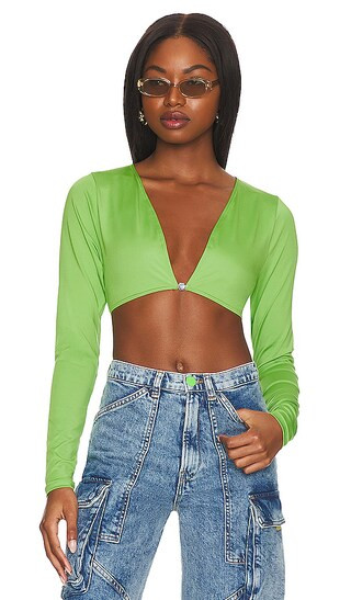 x REVOLVE Bianca Top in Green | Revolve Clothing (Global)