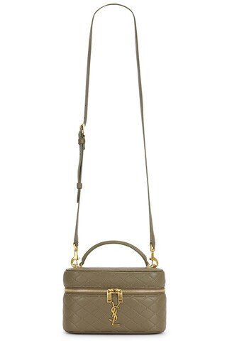 Saint Laurent Mini Gaby Vanity Bag in Olive | FWRD 