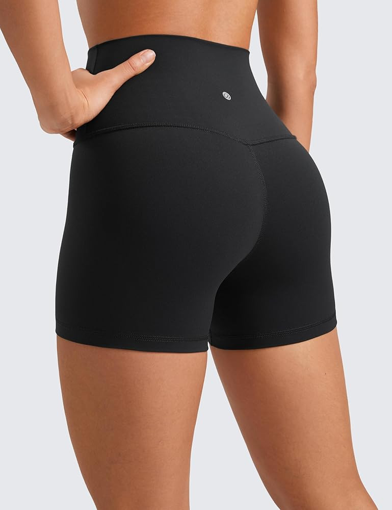 CRZ YOGA Butterluxe Biker Shorts 4'' - High Waisted Booty Workout Volleyball Yoga Womens Spandex | Amazon (US)
