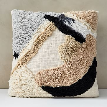 Shape Block Shag Pillow Cover | West Elm (US)