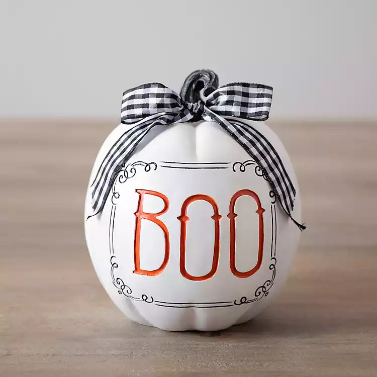 New!Boo Pumpkin Statue | Kirkland's Home