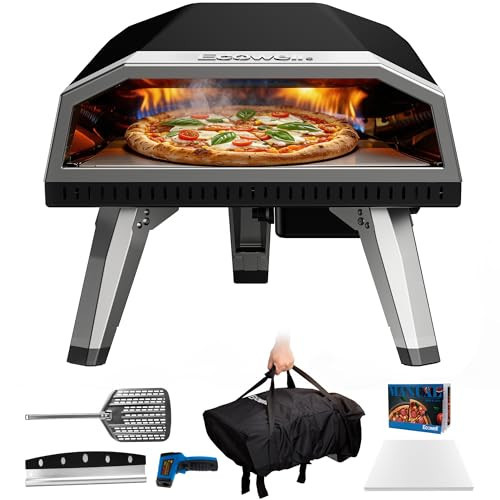 12 inch Gas Pizza Oven Outdoor Propane, Portable Pizza Oven with Stone, Stainless Steel Pizza Oven Indoor & Outdoor for Camping Backyard Party, Ignition Built-in, 12 min Fast Heating | Amazon (US)