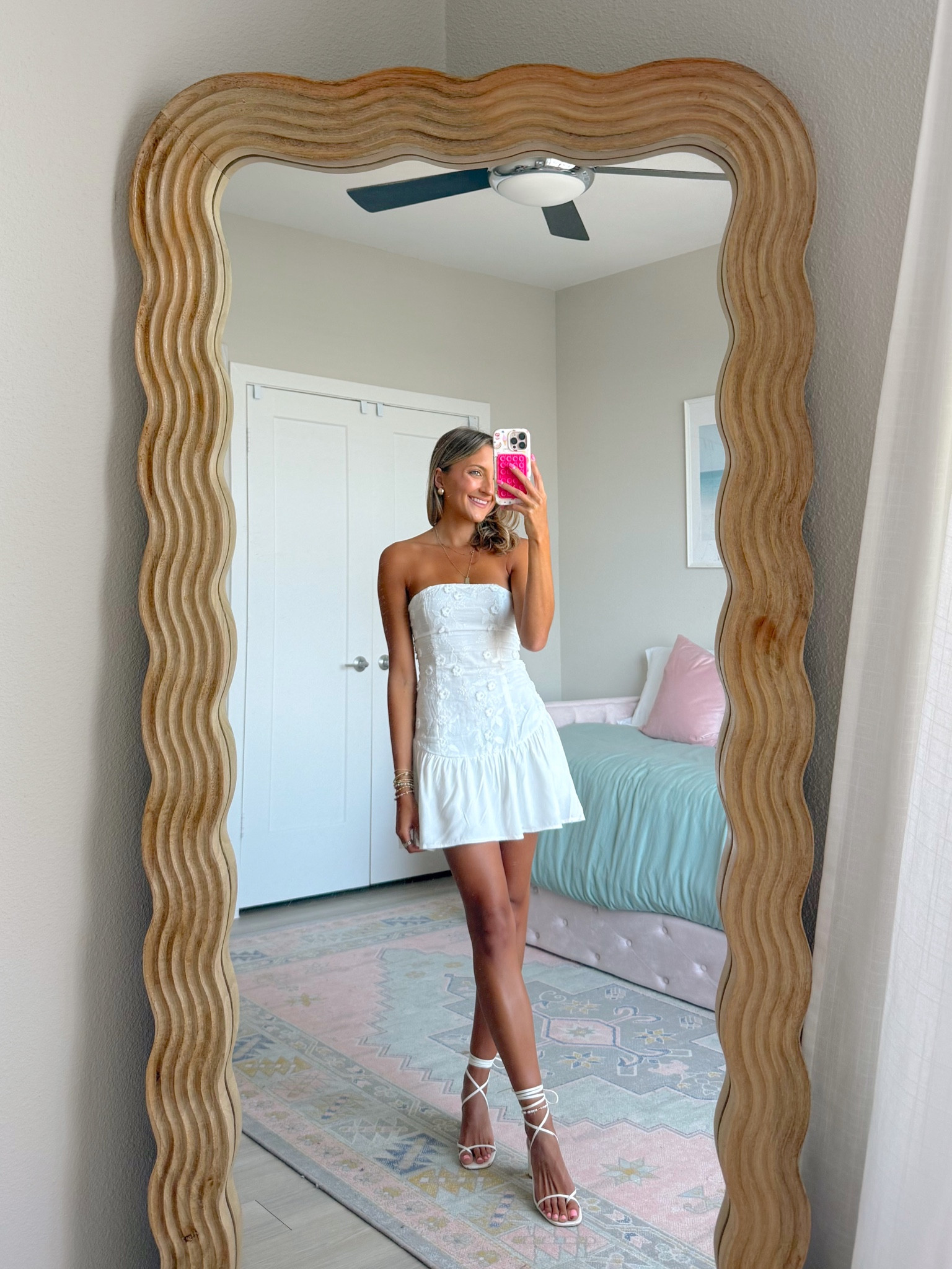 white bride to be dress / bridal dress / white graduation dress from princess Polly! Wearing a size 2. Use code MCKENZ20 for 20% off💕💍

#LTKWedding #LTKootd