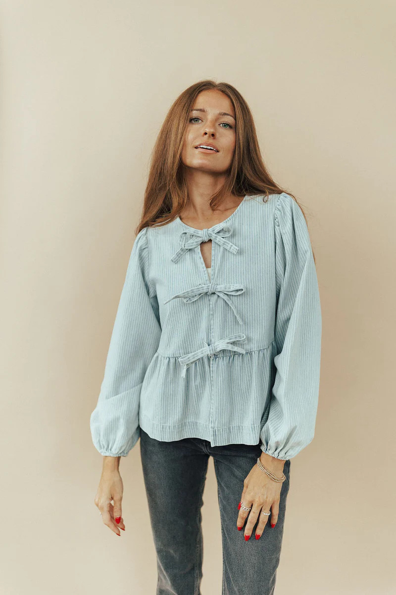 Sawyer Stripe Peplum | Henly