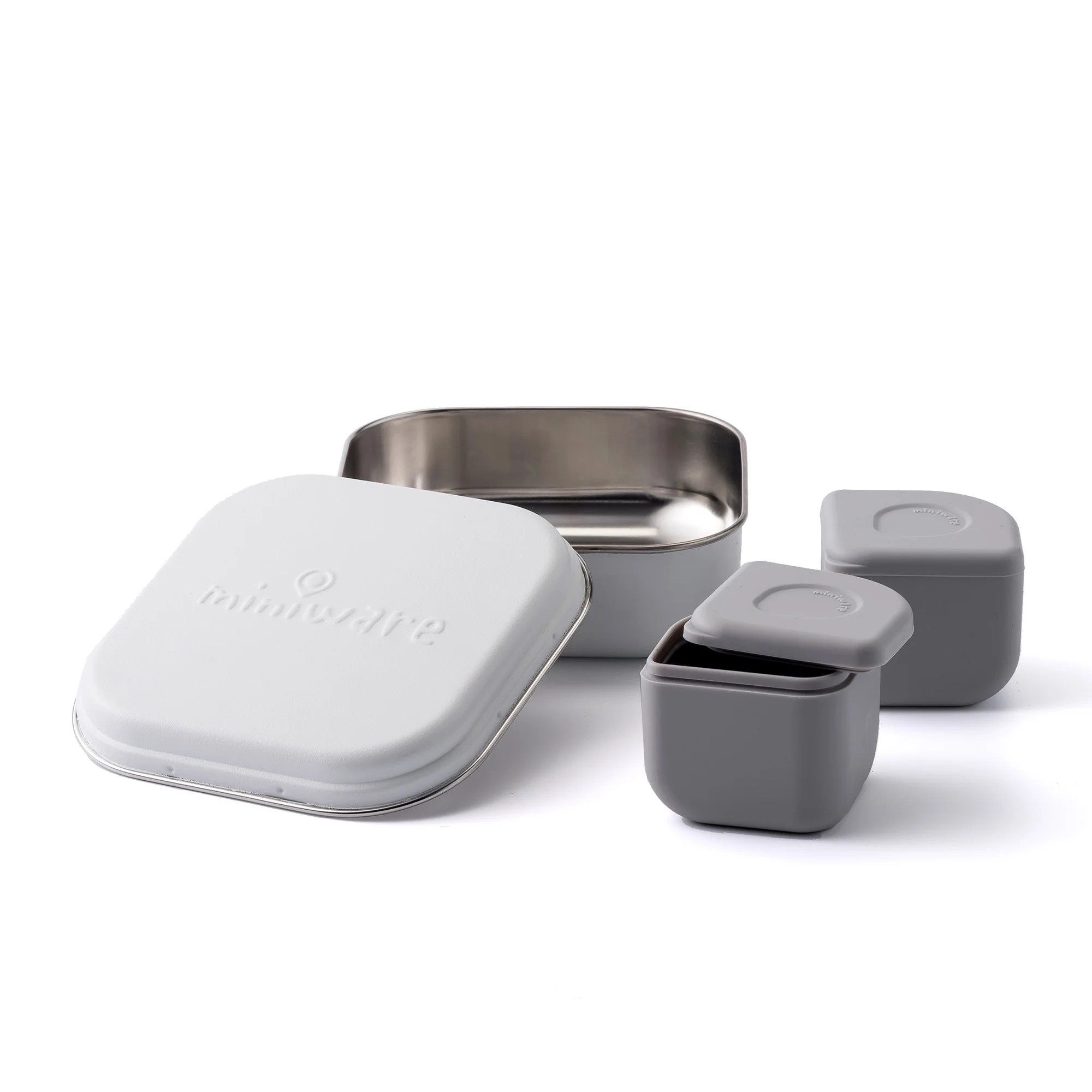 GrowBento Lunch Set Snow + Dove Grey | Miniware