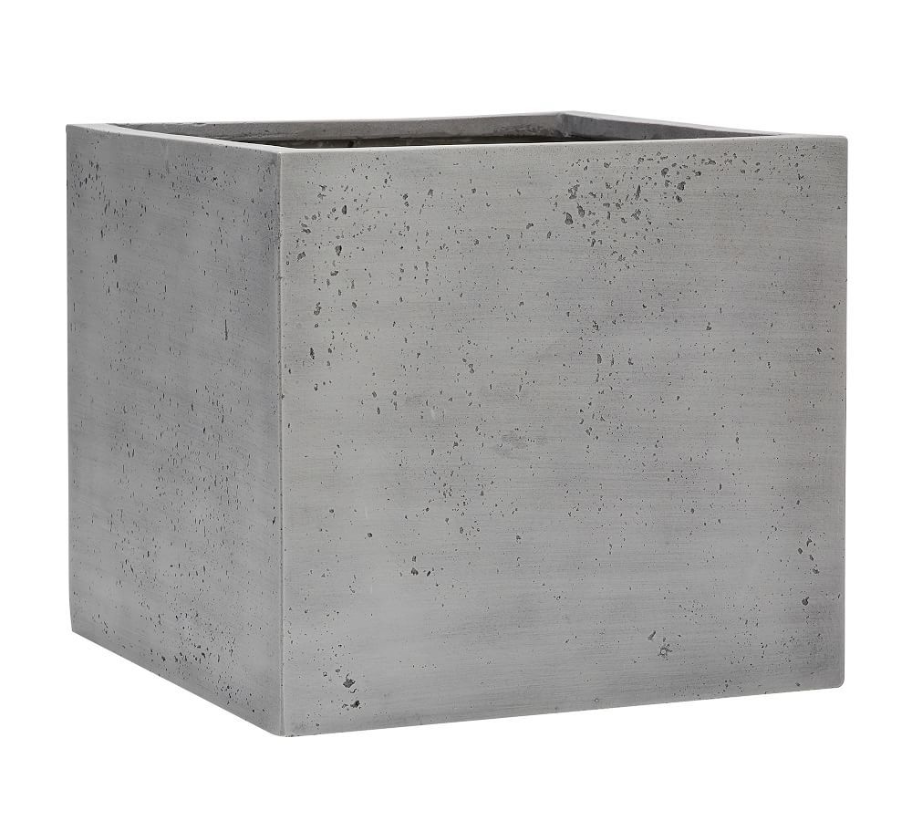 Mission Square Planters - Grey | Pottery Barn (US)