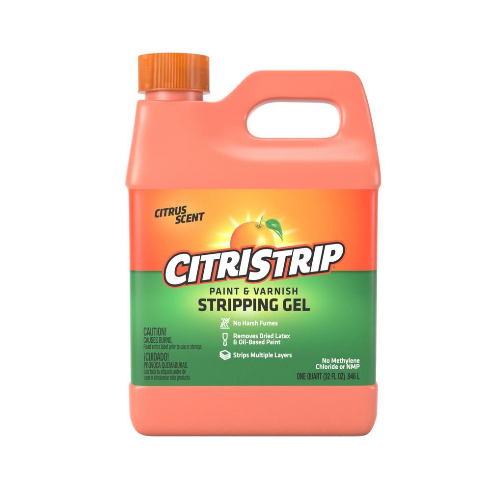 Citristrip 1 qt. Safer Paint and Varnish Stripping Gel Non-NMP-QCSG801 - The Home Depot | The Home Depot