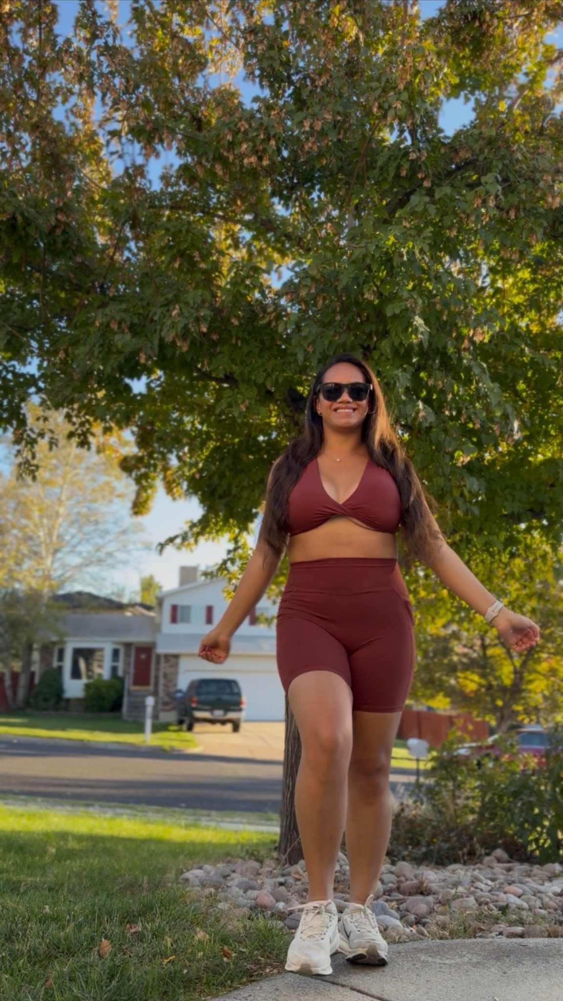 Sunzet set in wine red is giving me life in the fall 

#LTKStyleTip #LTKActive #LTKBeauty