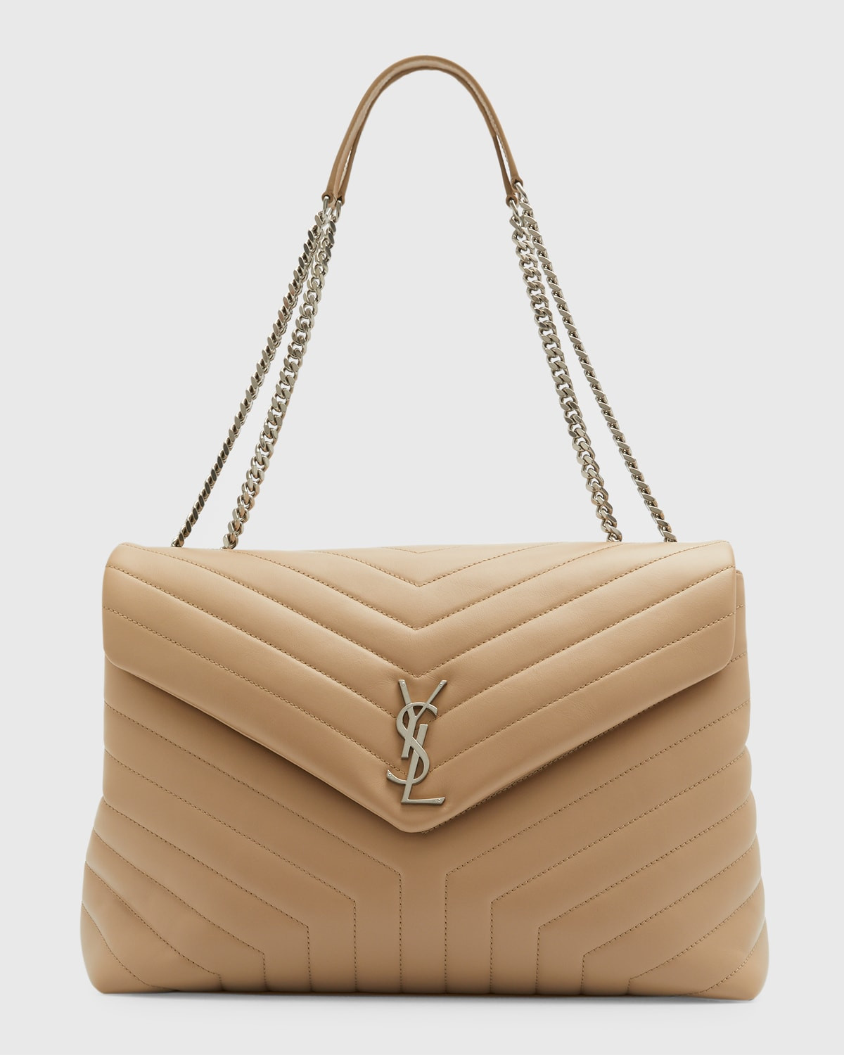 Loulou Large YSL Shoulder Bag in Quilted Leather | Neiman Marcus