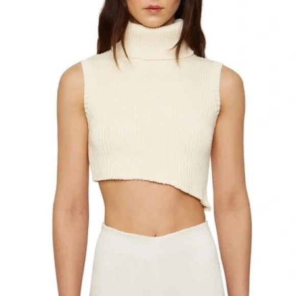 Danielle Guizio Turtleneck Knit Crop Top | Poshmark