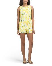 Lemon Printed Romper | TJ Maxx