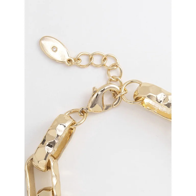 Scenario Women's Gold-Tone Twisted Chain Bracelet | Walmart (US)