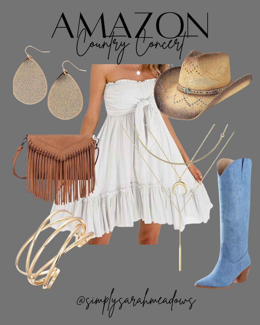 Found the perfect country concert outfit on Amazon! Perfect for a fun day out @simplysarahmeadows 

 #CountryStyle #AmazonFinds #WesternWear #LTKFestival #LTKSeasonal #LTKOver40