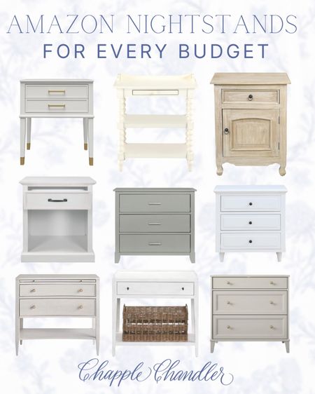 Amazon Nightstands for any budget! 


Amazon, Amazon furniture, Amazon nightstands, end table, accent table, Amazon furniture, wooden furniture, bedside table, bedroom, guest room, grandmillenial style, coastal style, traditional style 

#LTKFind #LTKhome #LTKfamily