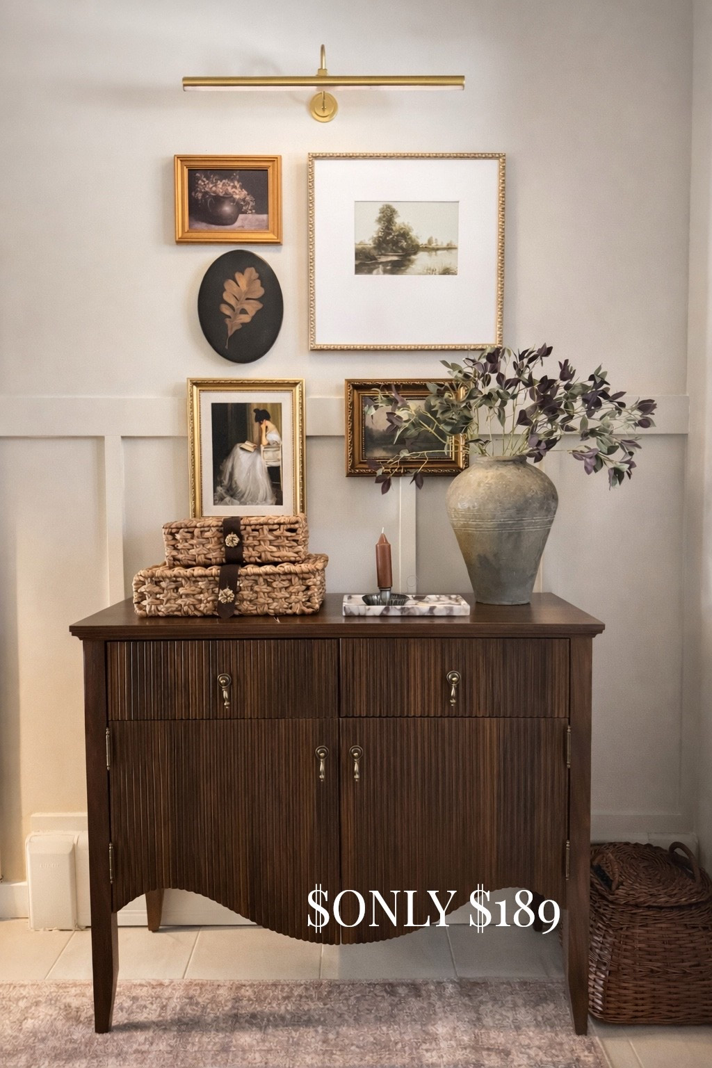 Perfect arhaus look for less! Beautiful entryway or dining room buffet. 

