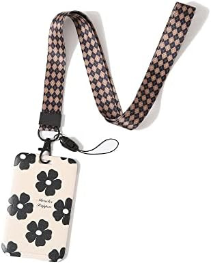Badge Holder with Lanyard, Anti-Scratch Hard ID Holder, Cute Lanyards for ID Card Holder, Fashion... | Amazon (US)