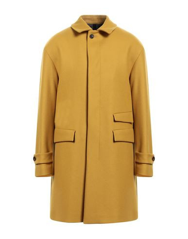 Hevò Man Coat Mustard Size 38 Virgin Wool, Polyamide | YOOX (US)