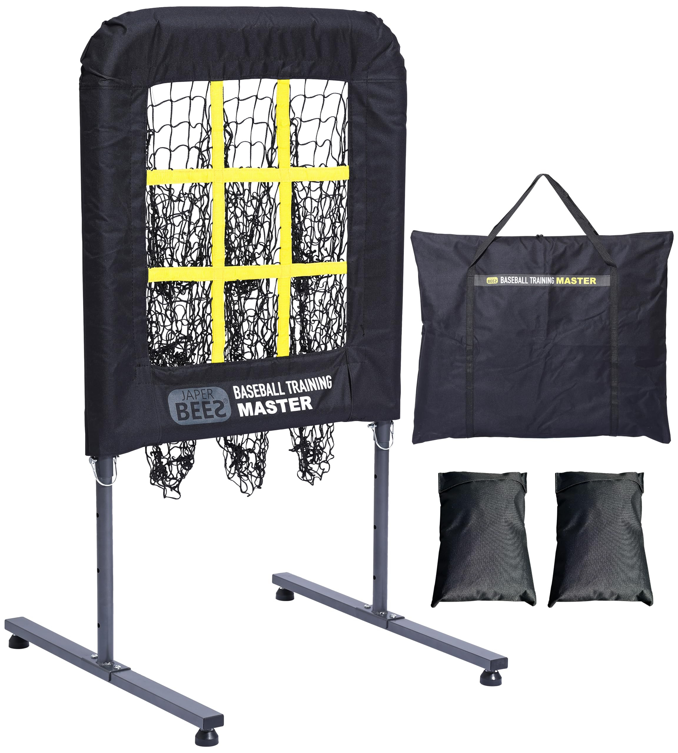 JAPER BEES Pitching Net with Strike Zone, 9 Hole Pitching net Target, Portable Softball Baseball ... | Amazon (US)