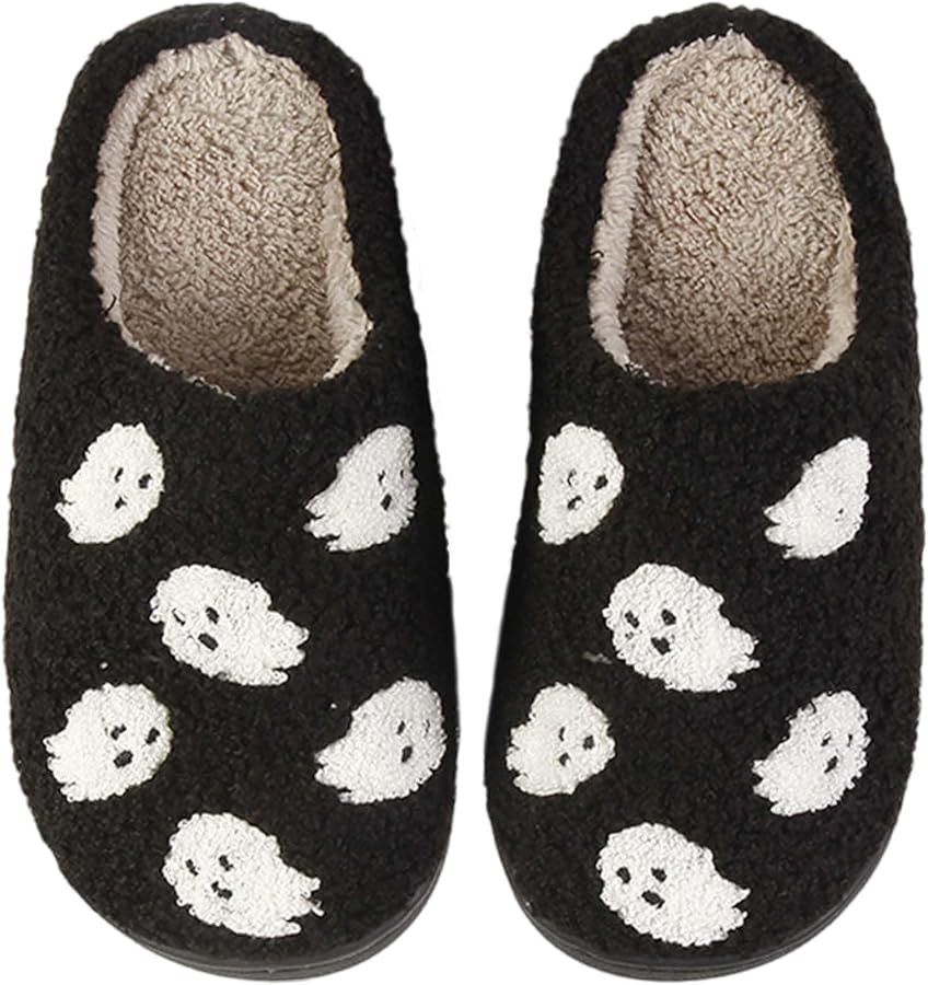 HIPINISS Womens Mens Slippers Retro Memory Foam Cute Cartoon Plush Fluffy Warm Fur Lined slippers... | Amazon (US)