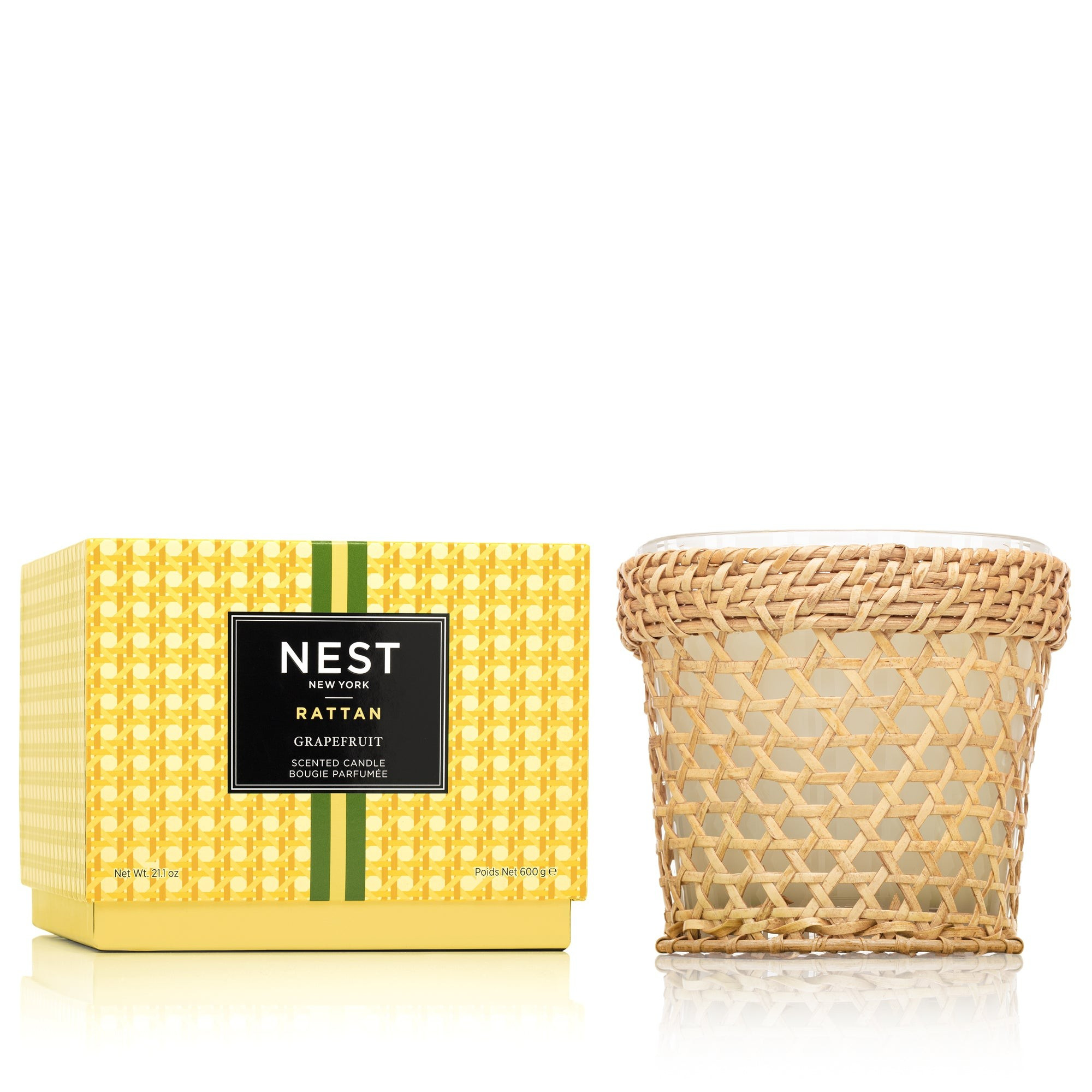 Rattan Grapefruit 3-Wick Candle | NEST Fragrances