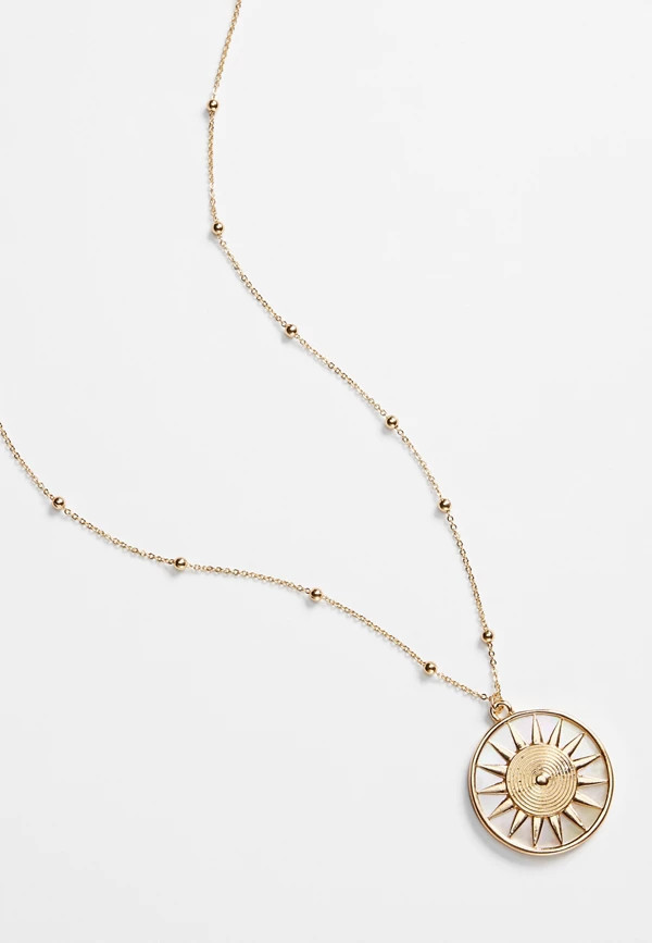 Gold Sun Pendant Necklace | Maurices