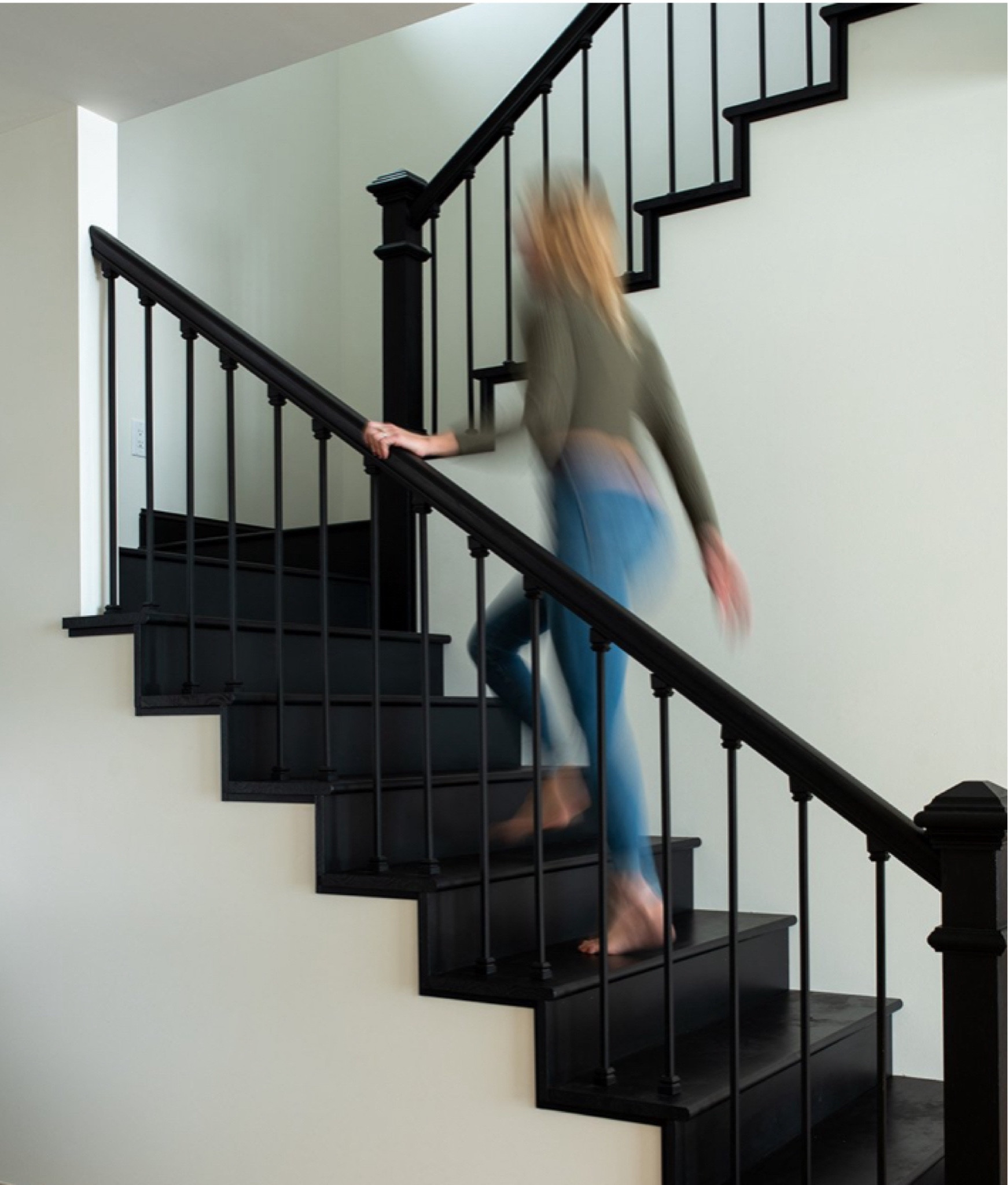 Classic black staircase.  All the stair parts used to create our entryway stairs  

#LTKfindsunder50 #LTKhome #LTKfindsunder100