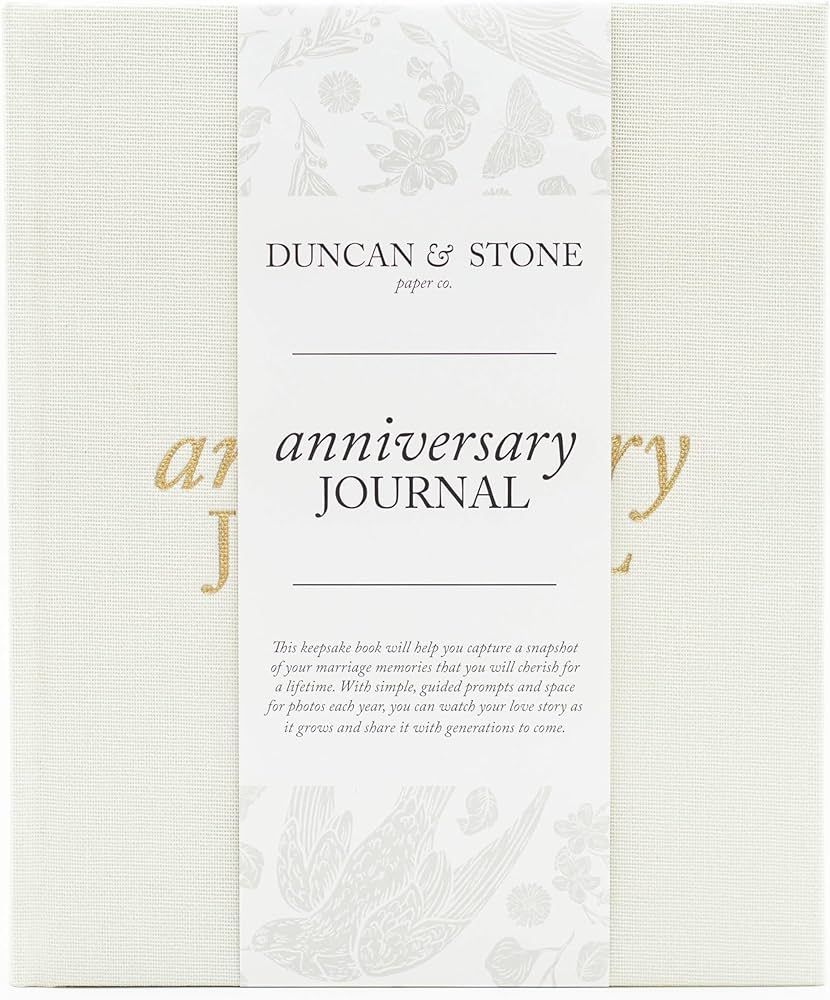 Wedding Anniversary Journal (Ivory, 189 Pages) by Duncan & Stone - Anniversary Book for Couple - ... | Amazon (US)