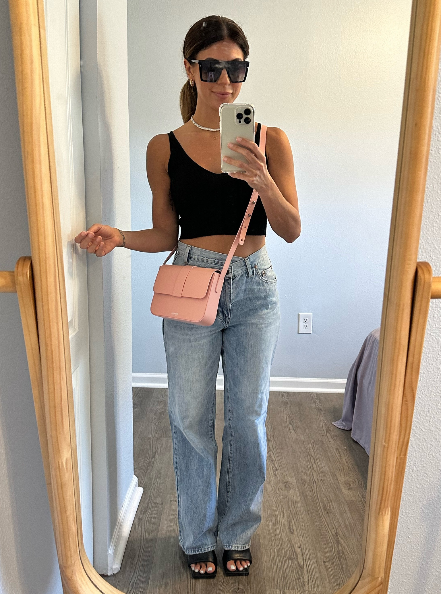 An easy chic Sunday outfit for brunch and running errands 🖤 This tank is Amazon and I have purchased several colors, it’s soft, a great cropped cut, and I love to pair it with high waisted jeans, skirts, and shorts!

#LTKunder50 #LTKSeasonal #LTKstyletip