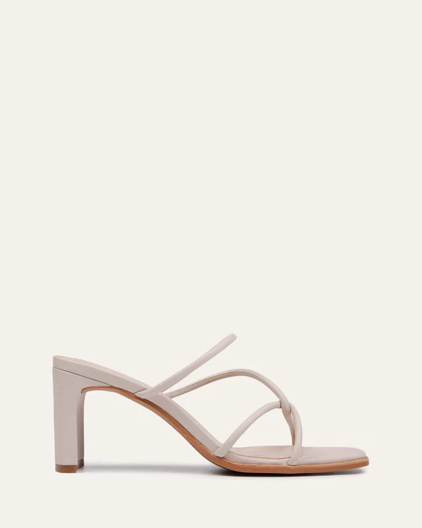 NOVI MID HEEL SANDALS BONE LEATHER | Jo Mercer (AU)