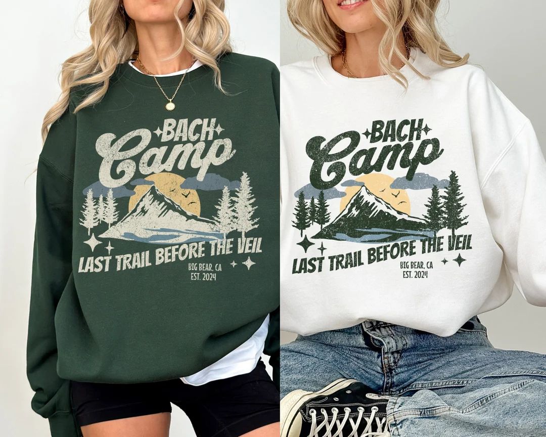 Personalized Camp Bachelorette Sweatshirts, Custom Camp Bach Bachelorette Crewneck, Lake Bachelor... | Etsy (US)