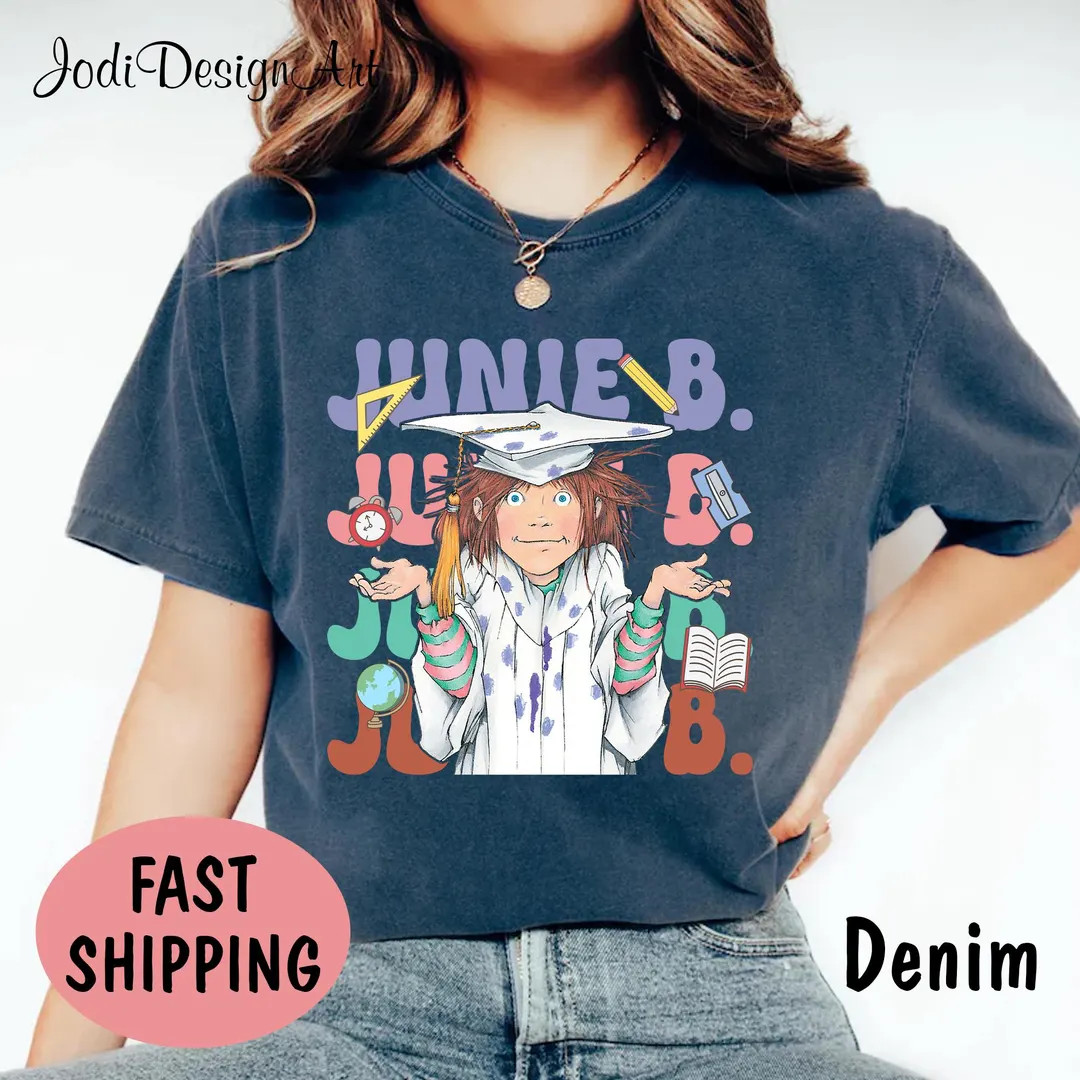 Junie B Jones Shirt, Children's Book T-shirt, Kindergarten Teacher Tee, Teacher Life, Teacher Swe... | Etsy (US)