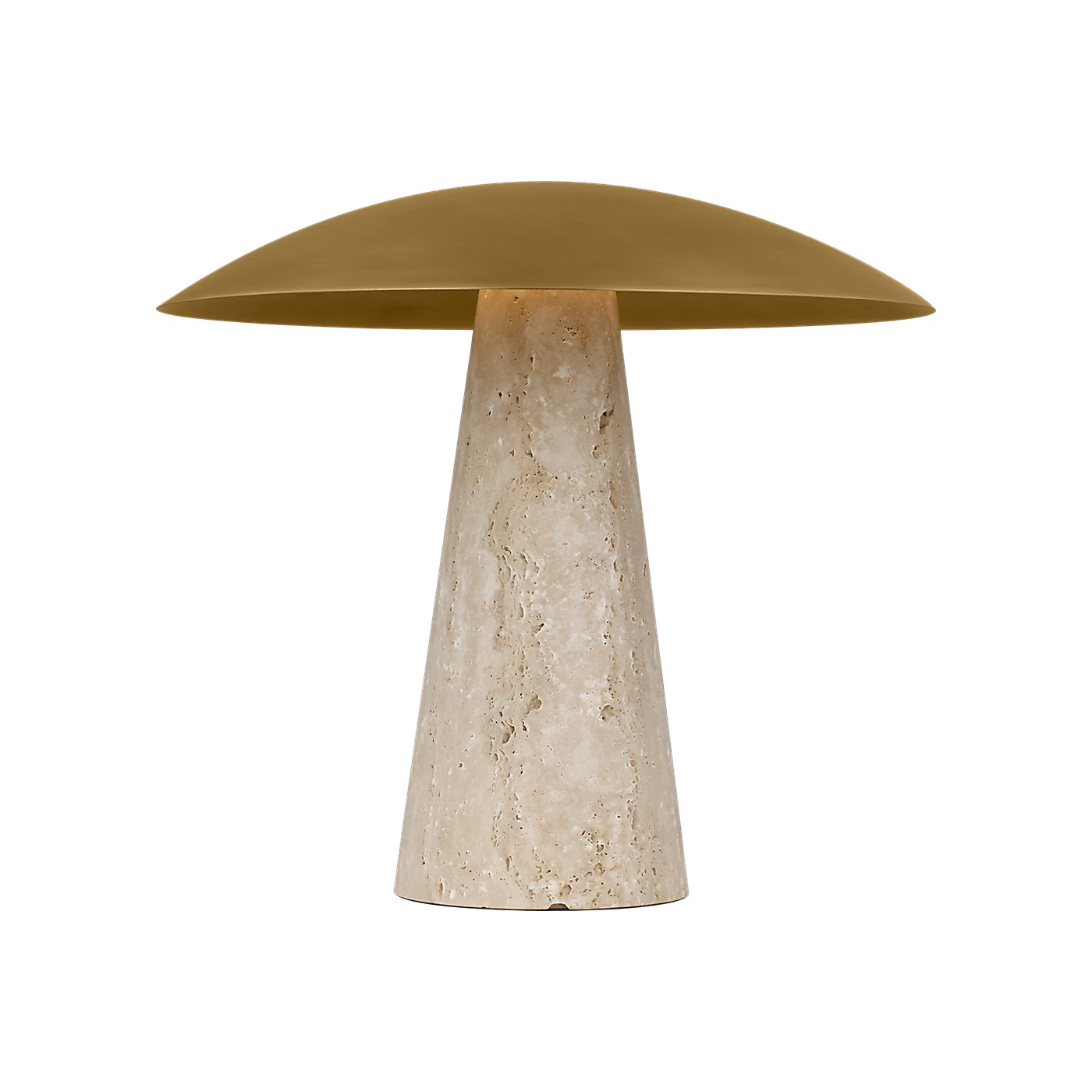 Aegis Medium Travertine Table Lamp | Visual Comfort