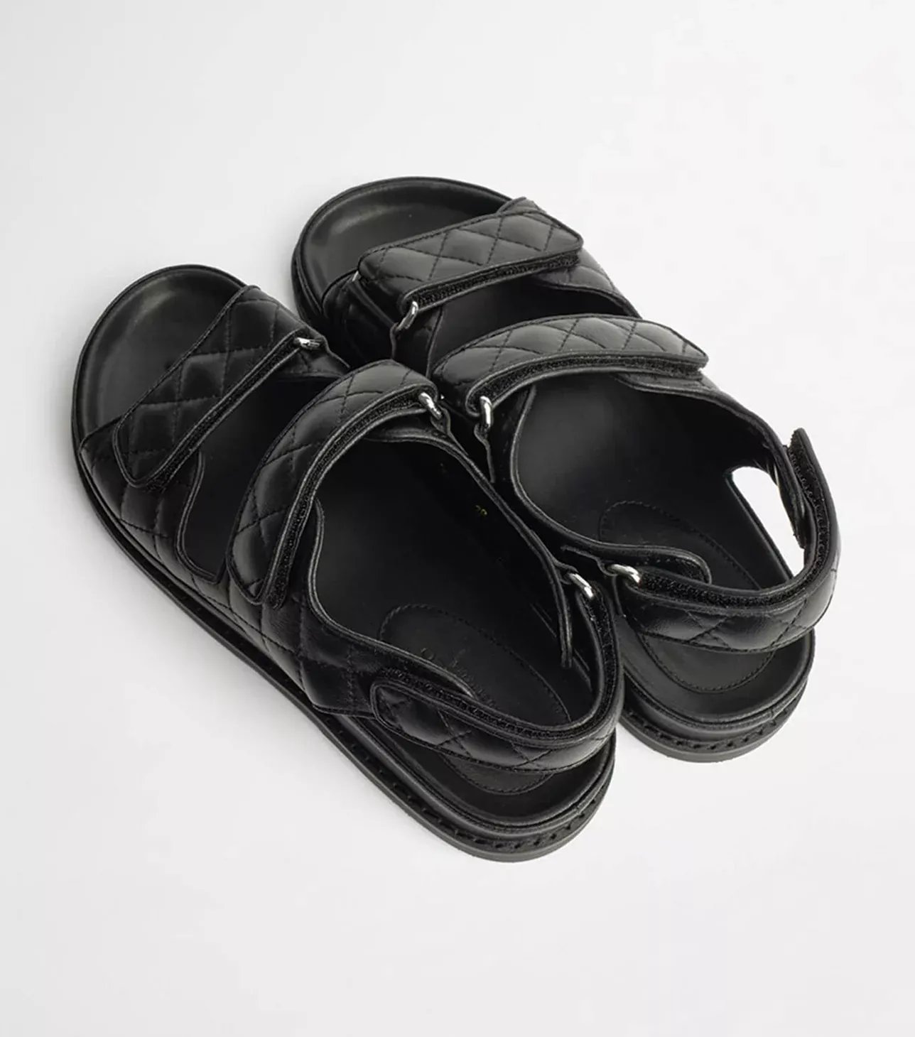 Hiranni black 2025 sheep nappa sandals