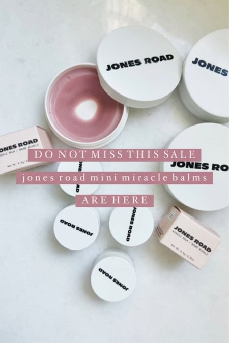 Don’t miss the Jones Road mini miracle balms sale! Now through November 27 while supplies last. Pick you four favorite shades. We love this product and wait each year for these to become available. They also make great gifts! 🎁

#LTKbeauty #LTKCyberWeek #LTKGiftGuide