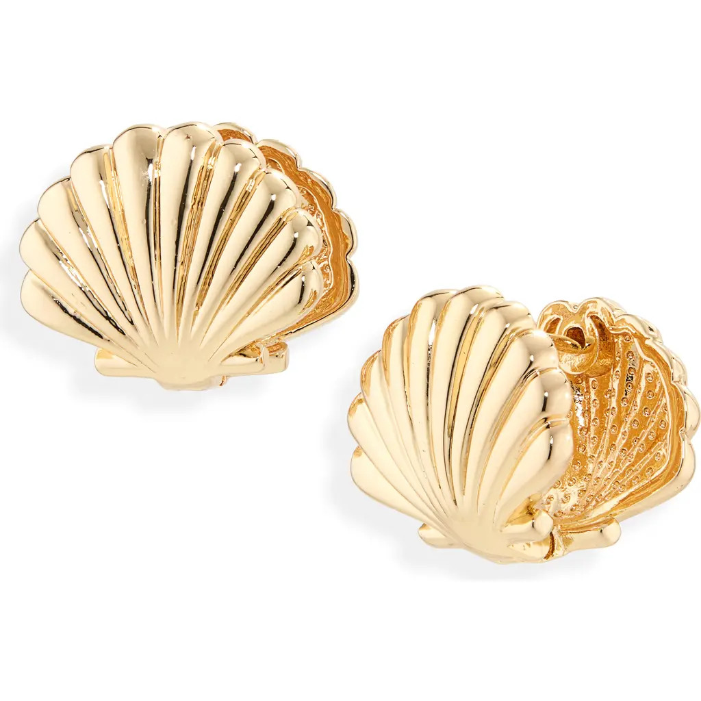BaubleBar Hallie Seashell Earrings in Gold at Nordstrom | Nordstrom