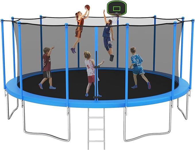 Jump Into Fun Tranpoline 16FT 15FT 14FT 12FT Tranpoline 1500LBS for Adults and Kids, Recreational... | Amazon (US)