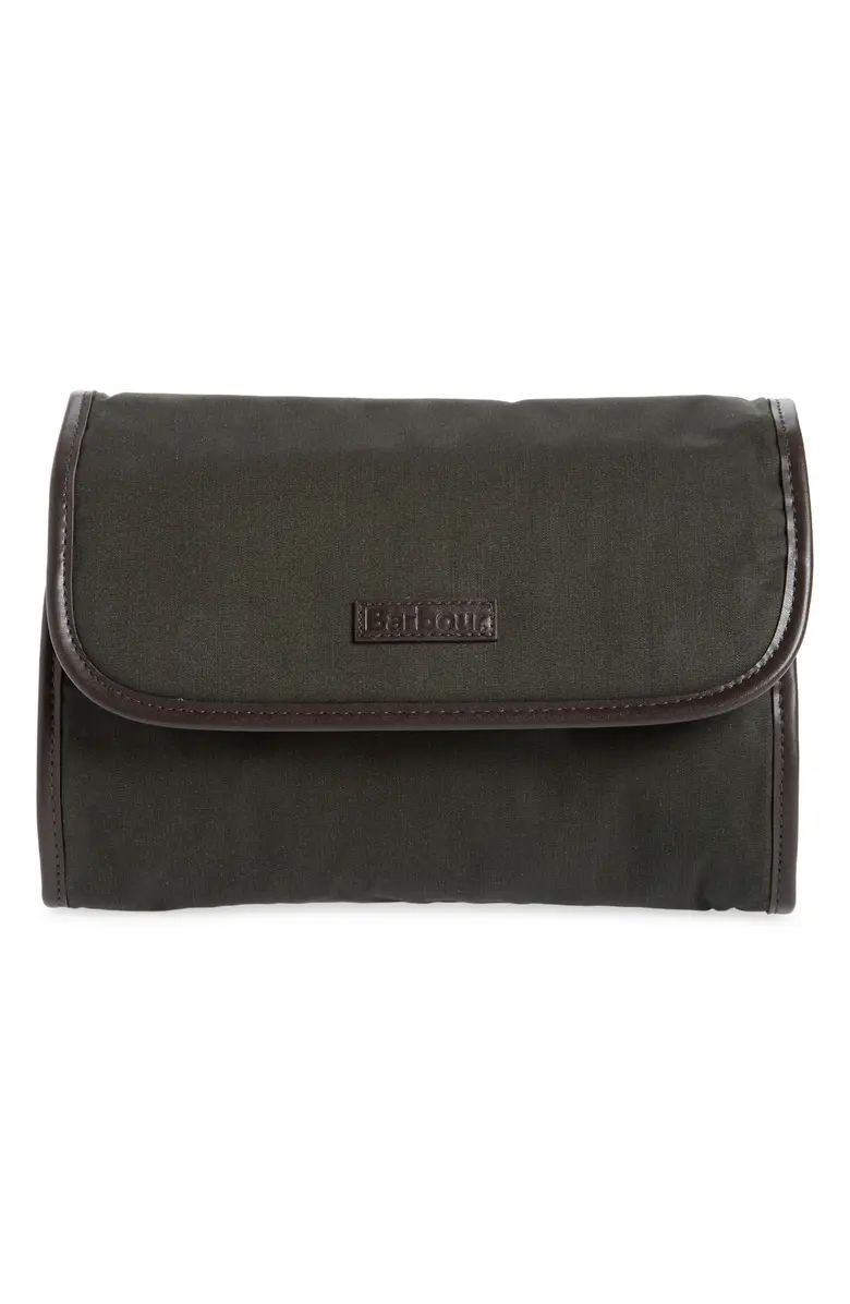 Waxed Cotton Hanging Washbag | Nordstrom