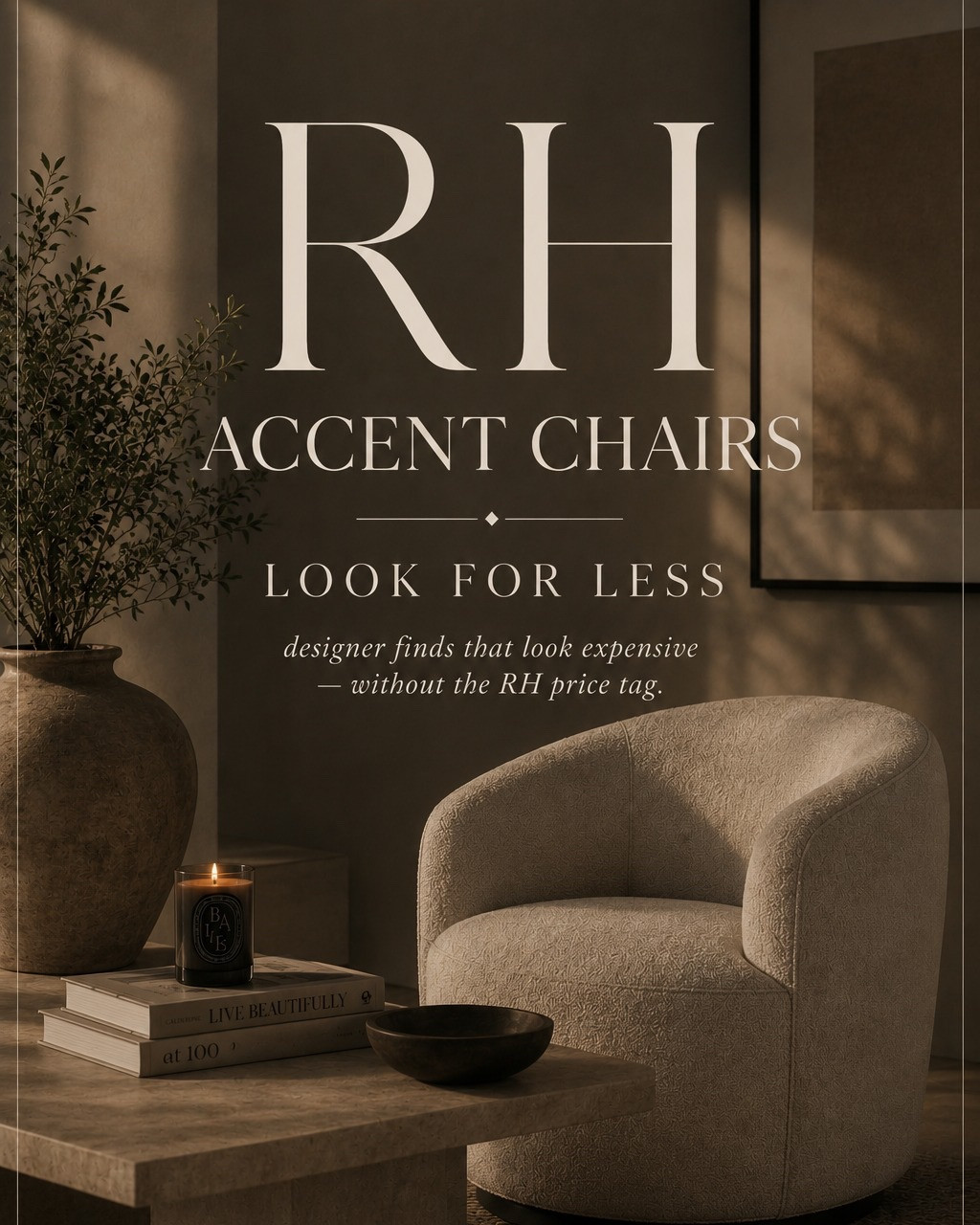 POV: you love the Restoration Hardware look… but not the Restoration Hardware pricing 🤍

rounded accent chairs, warm woods, boucle textures, oversized silhouettes, and designer-inspired finds that make your home feel expensive without spending thousands.

SAVE or SPLURGE — which one are you choosing?

#RHLookForLess #Interiordesign

#LTKSaleAlert #LTKHome #LTKSeasonal